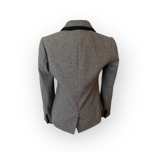 J.CREW Gray School Boy Wool Blend Blazer Size 4 - Picture 4 of 9